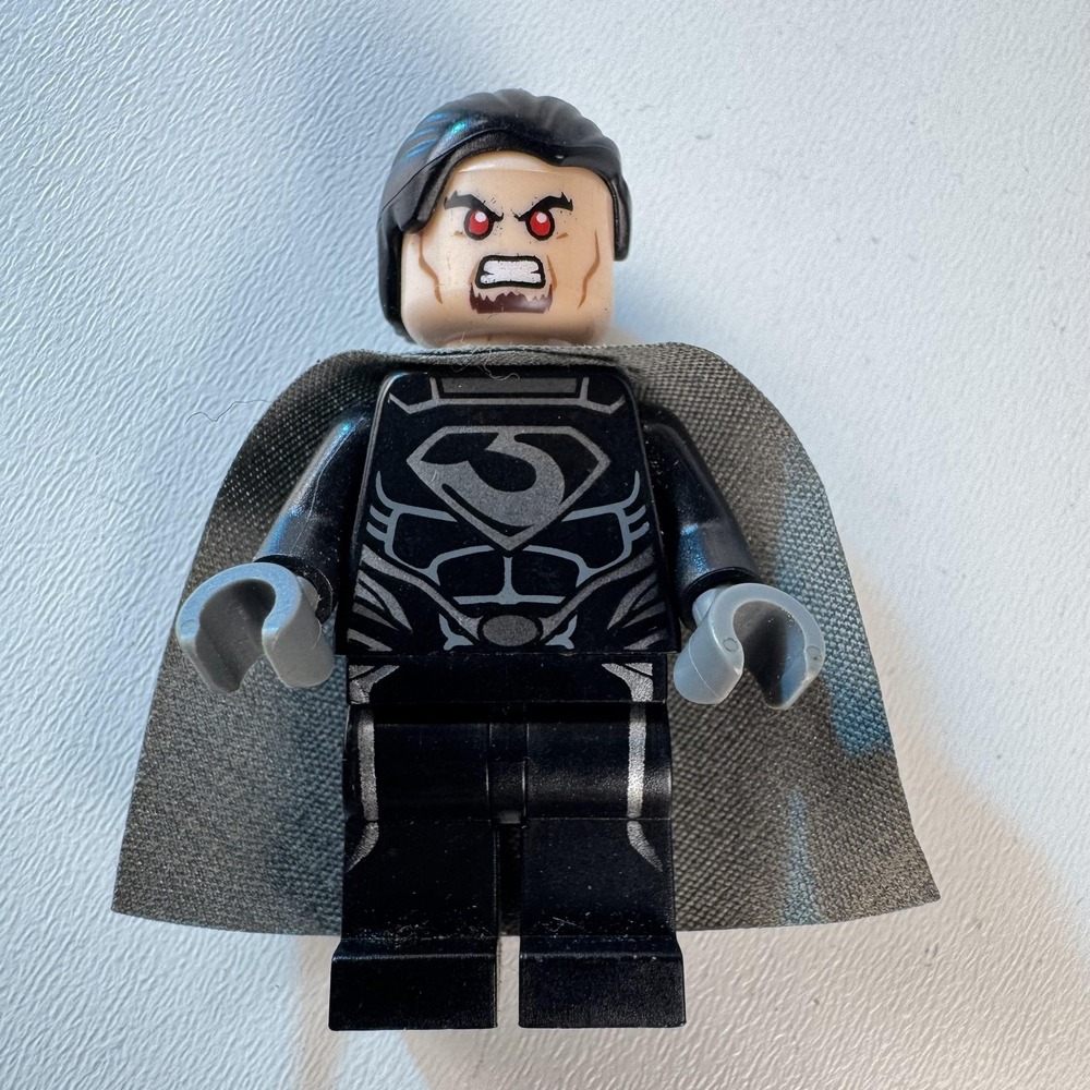 LEGO DC Superman General Zod SH0078 Minifigure Black Suit